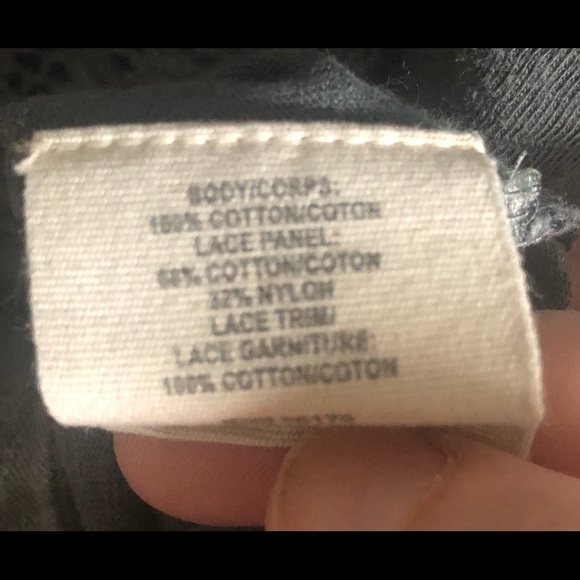 Free People Cotton Corset Style Tank Lace Tie Front Gray. Women's Size S/P - Picture 11 of 11